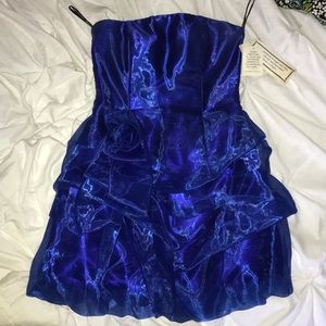 Jessica McClintock Cocktail Dress- Royal Blue